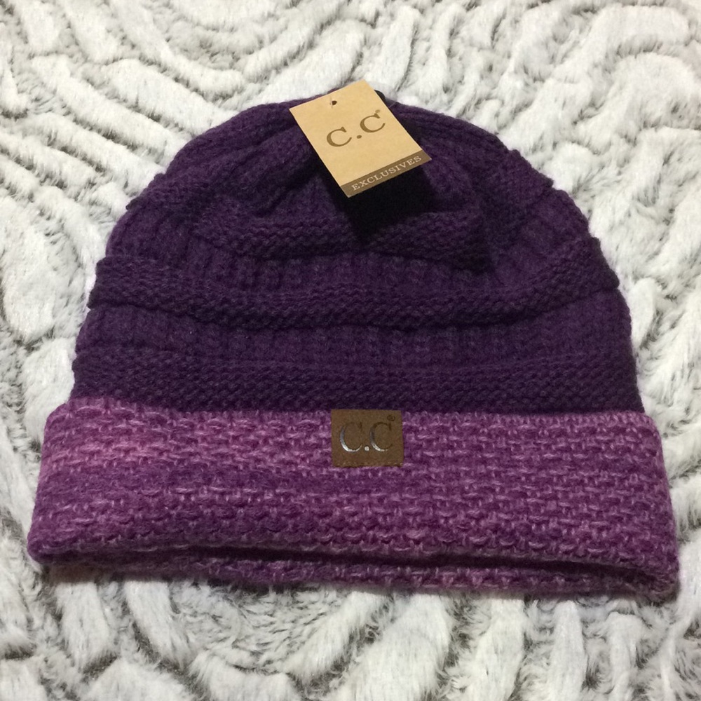 C.C Purple Stocking Cap
